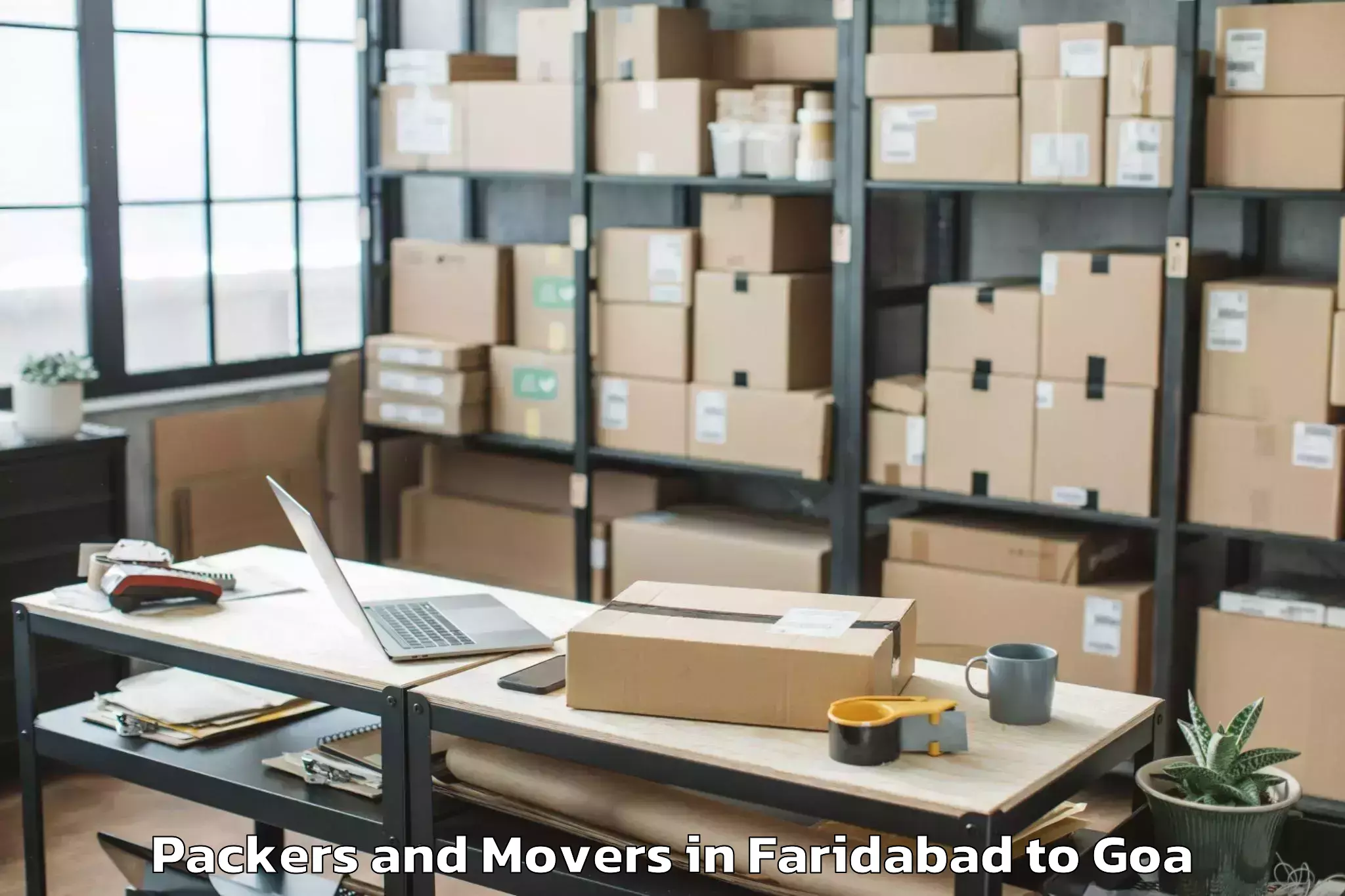 Affordable Faridabad to Aldona Packers And Movers